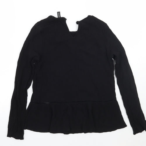 H&M Womens Black   Basic T-Shirt Size 6