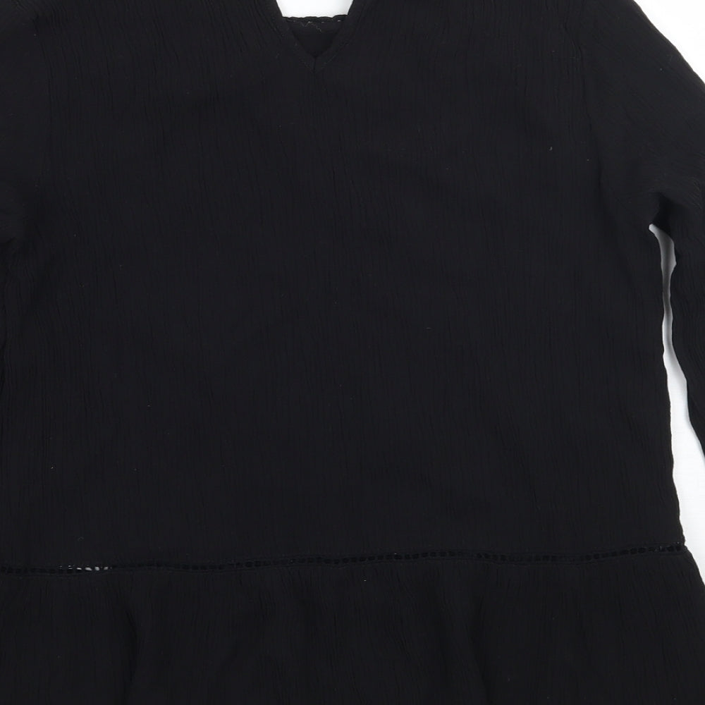 H&M Womens Black   Basic T-Shirt Size 6