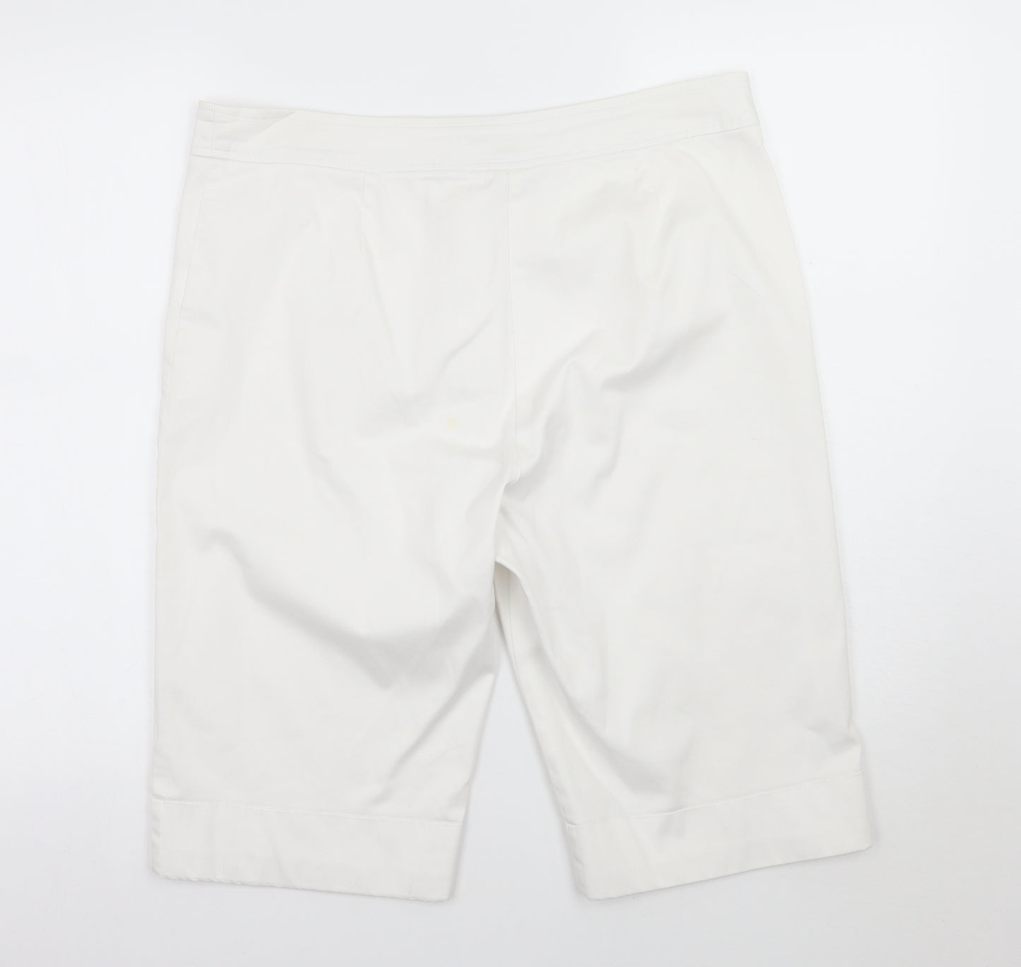 Cotton Traders Womens White   Cropped Trousers Size 16