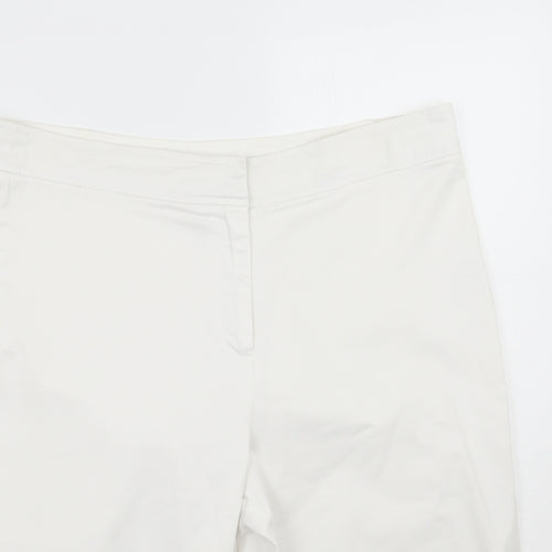 Cotton Traders Womens White   Cropped Trousers Size 16