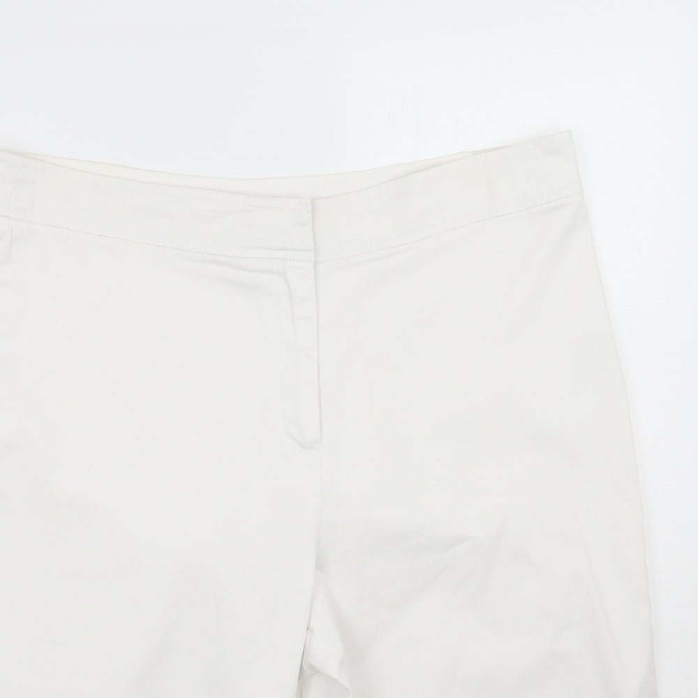 Cotton Traders Womens White   Cropped Trousers Size 16