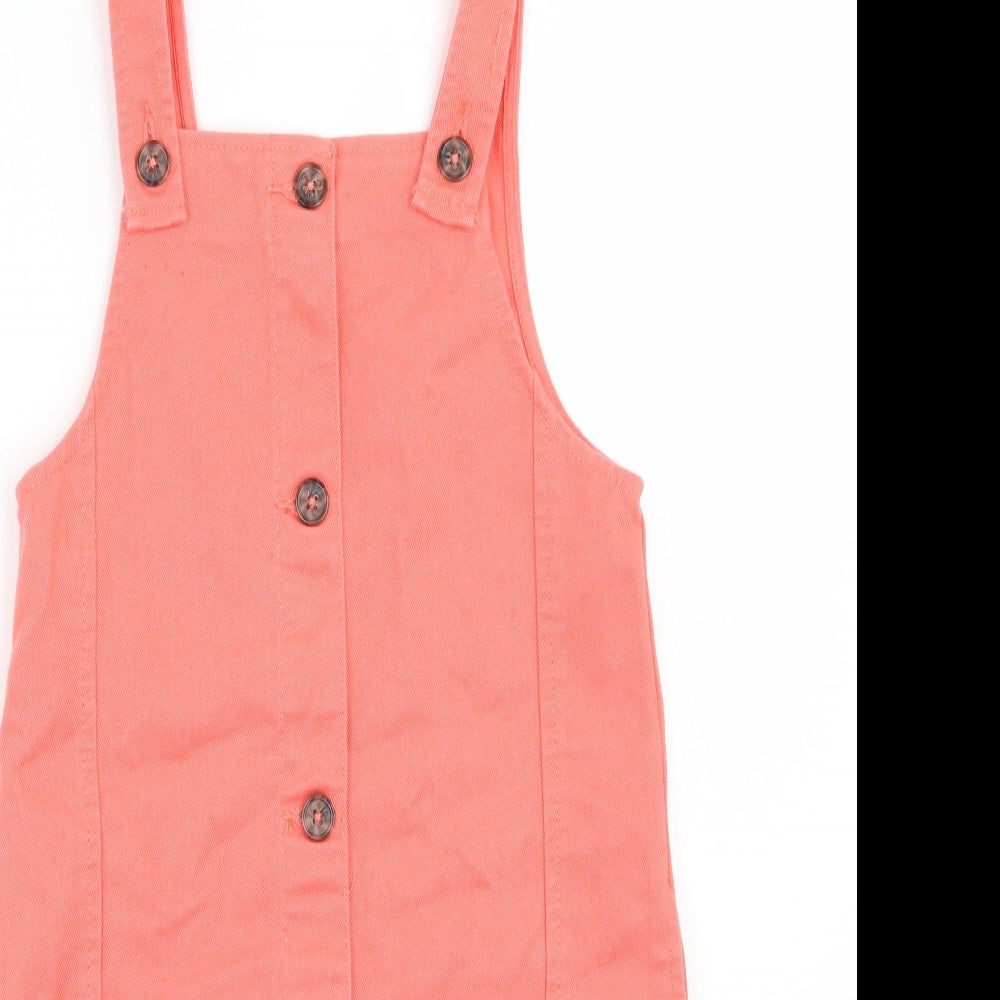 Nutmeg Girls Pink   Pinafore/Dungaree Dress  Size 8-9 Years