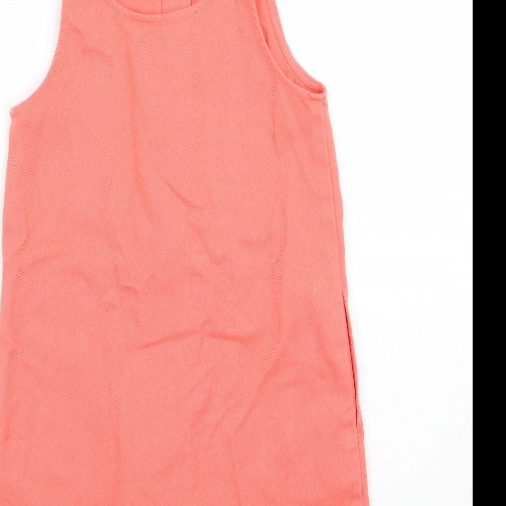 Nutmeg Girls Pink   Pinafore/Dungaree Dress  Size 8-9 Years