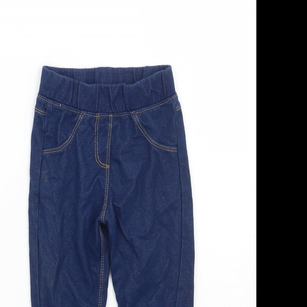 Nutmeg Girls Blue   Jegging Trousers Size 3-4 Years