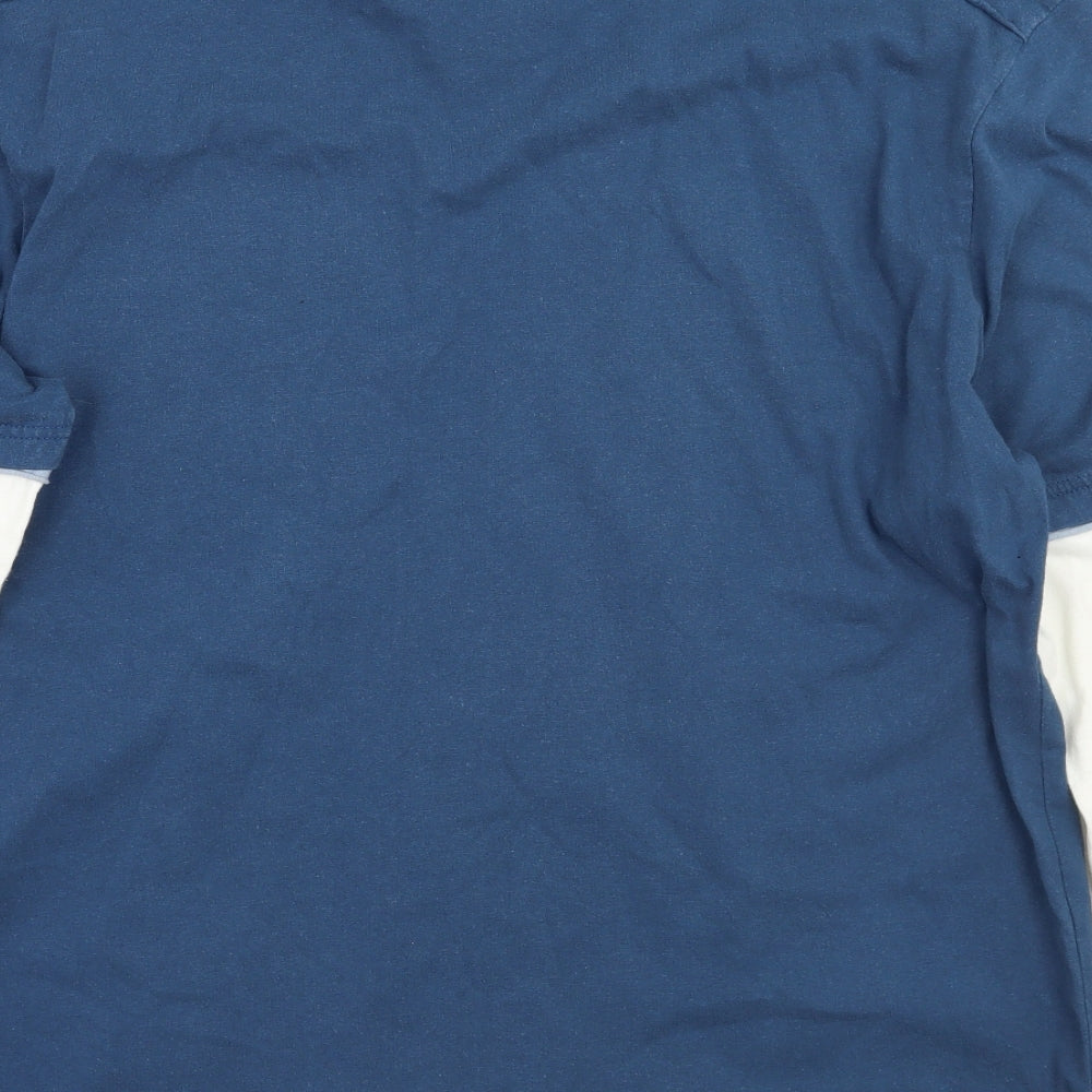 Vintage Mens Blue    T-Shirt Size L