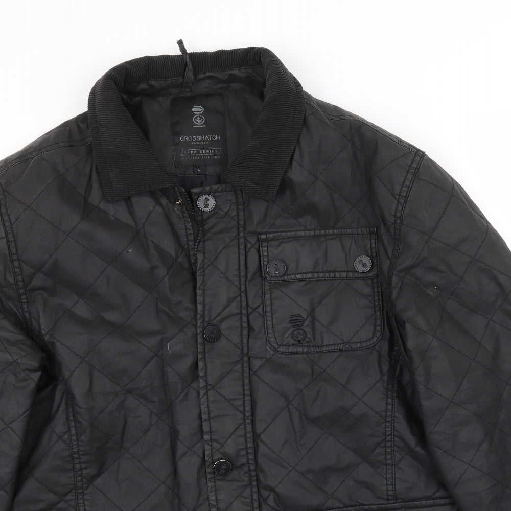 Crosshatch Mens Black   Jacket Coat Size L