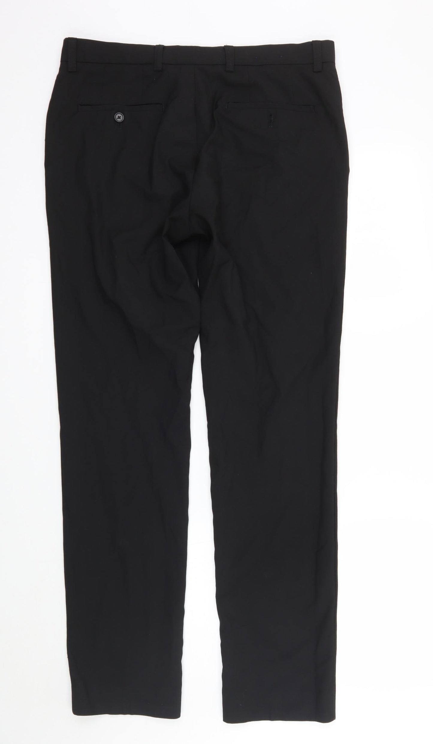 Marks and Spencer Mens Black   Trousers  Size 34 L31 in