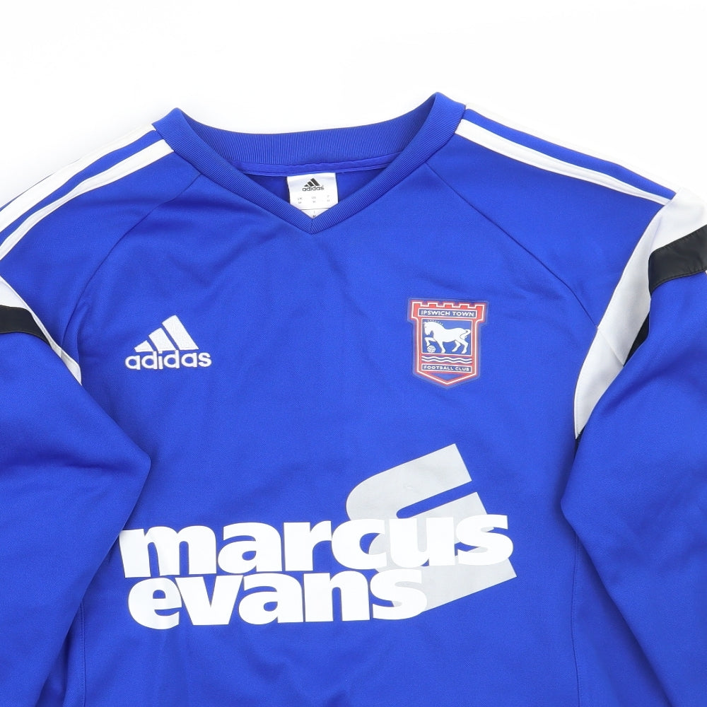 adidas Mens Blue   Pullover Jumper Size M  - Ipswich Town FC