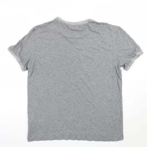 HUGO BOSS Mens Grey    T-Shirt Size L