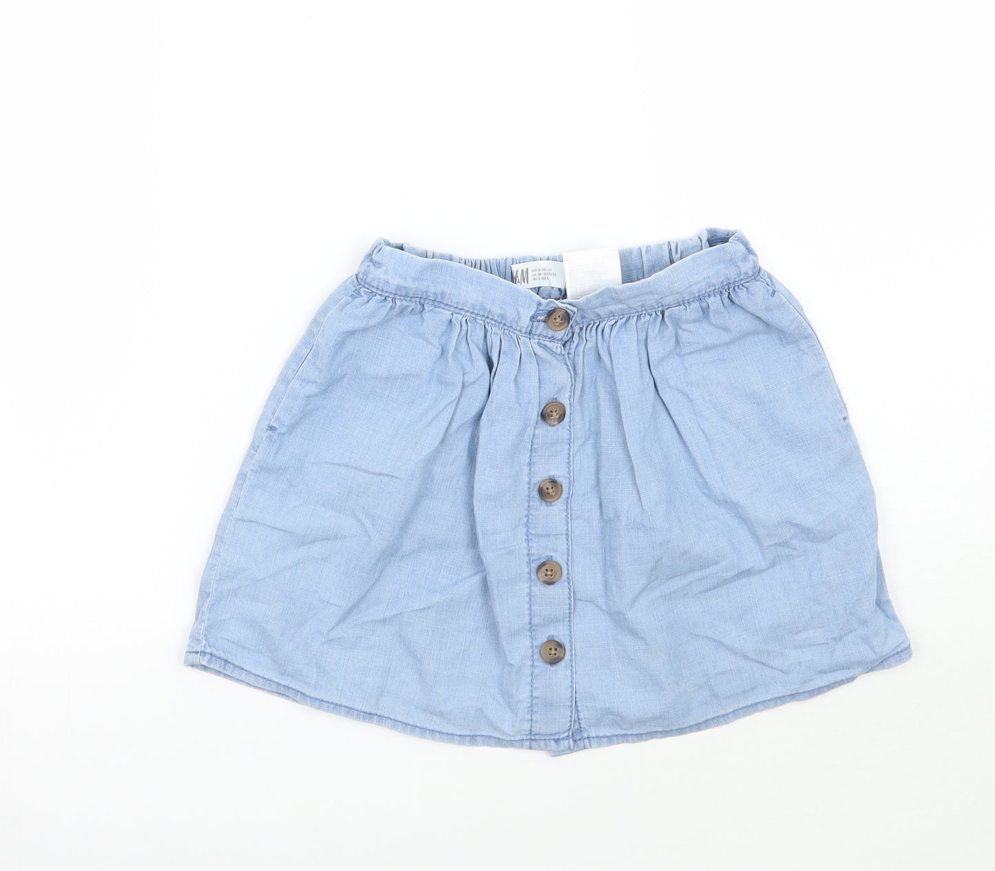 H&M Girls Blue   A-Line Skirt Size 6 Years