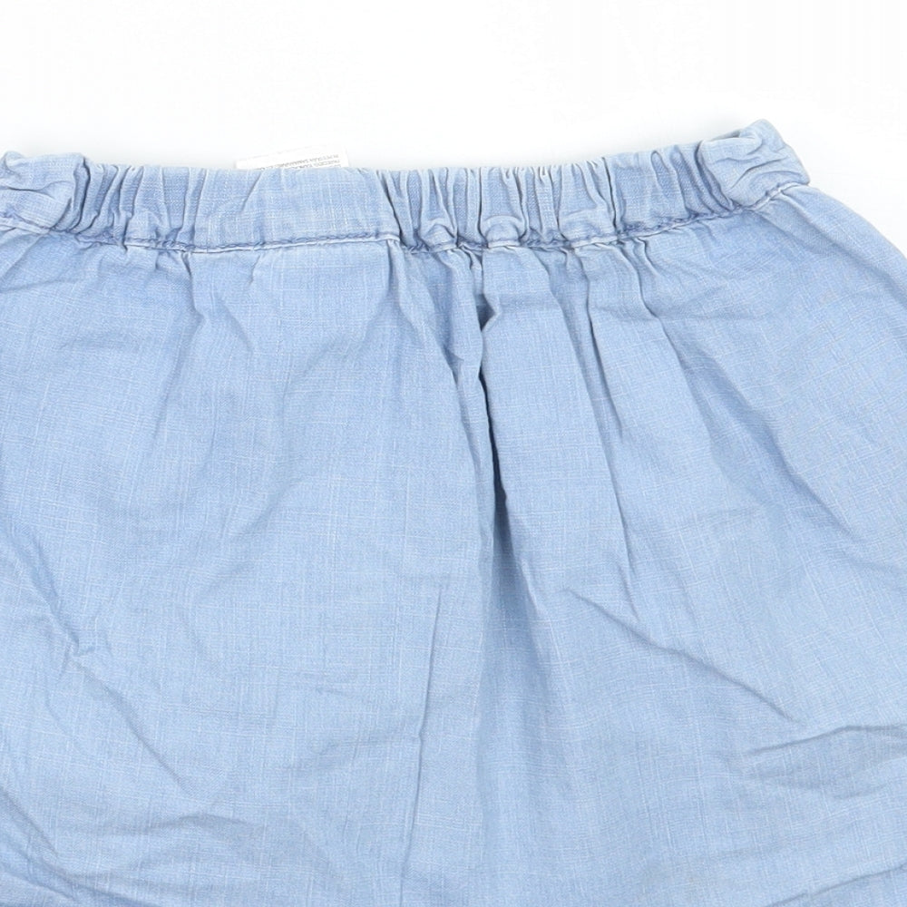 H&M Girls Blue   A-Line Skirt Size 6 Years