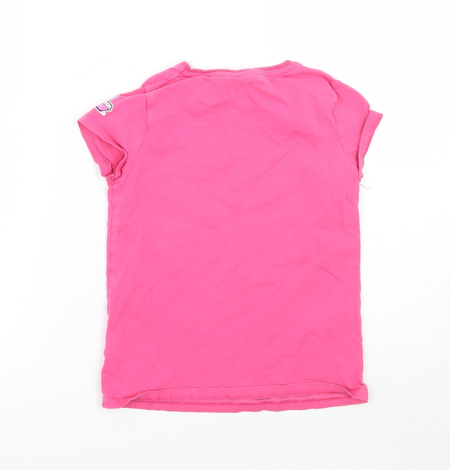 F&F Girls Pink   Basic T-Shirt Size 7-8 Years  - Lol