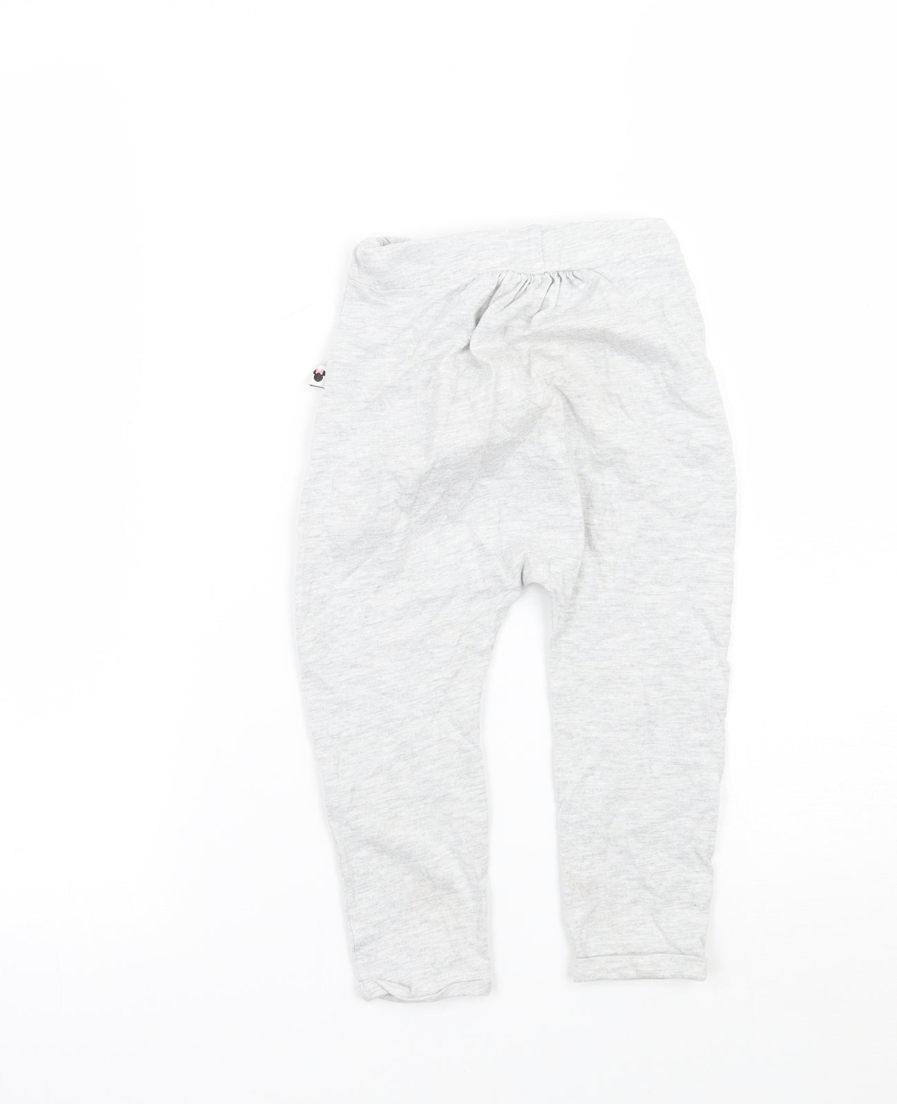 Disney Girls Grey Floral  Sweatpants Trousers Size 18-24 Months