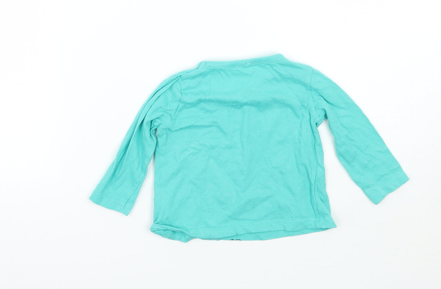 Preworn Baby Green   Basic T-Shirt Size 6-9 Months