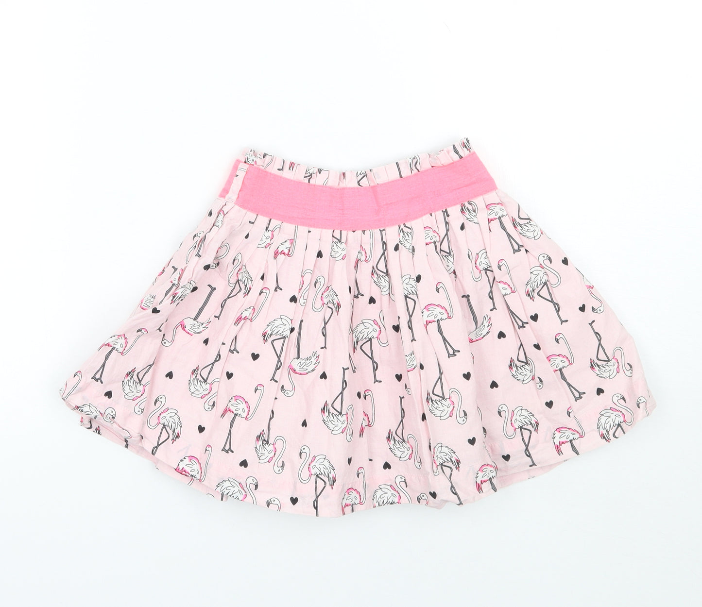 Marks and Spencer Girls Pink Geometric  A-Line Skirt Size 2-3 Years