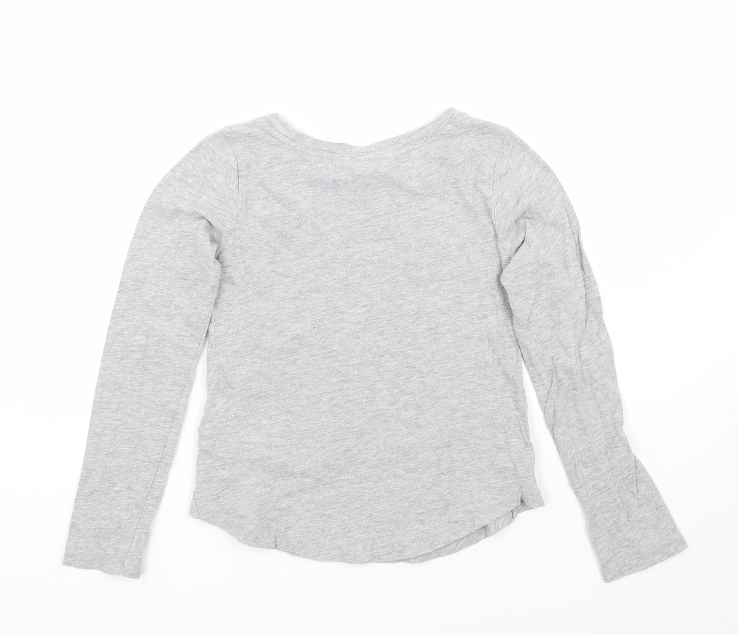 Gap Girls Grey   Basic T-Shirt Size 7 Years