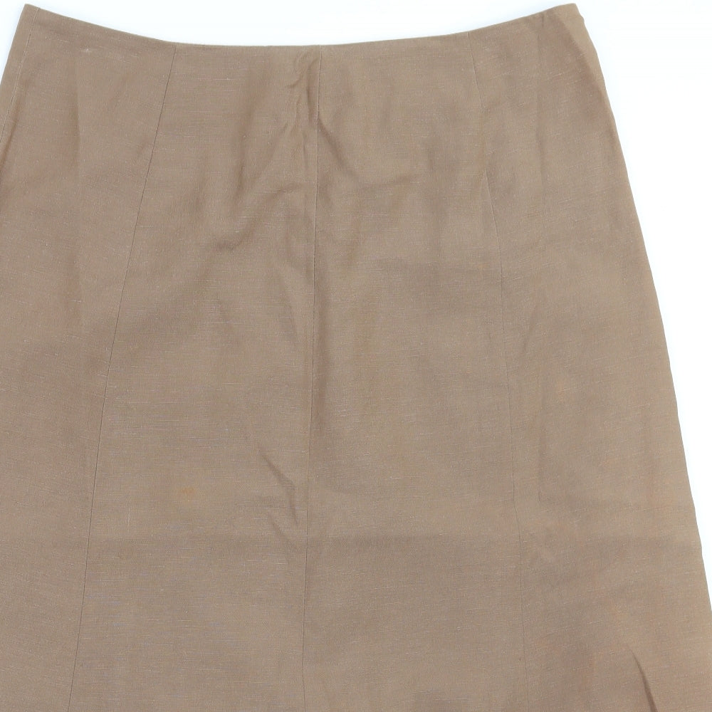 Phase Eight Womens Brown   A-Line Skirt Size 14
