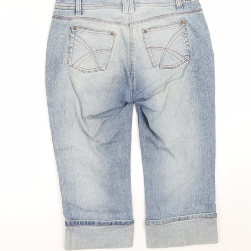 Dorothy Perkins Womens Blue   Cropped Jeans Size 12 L23 in