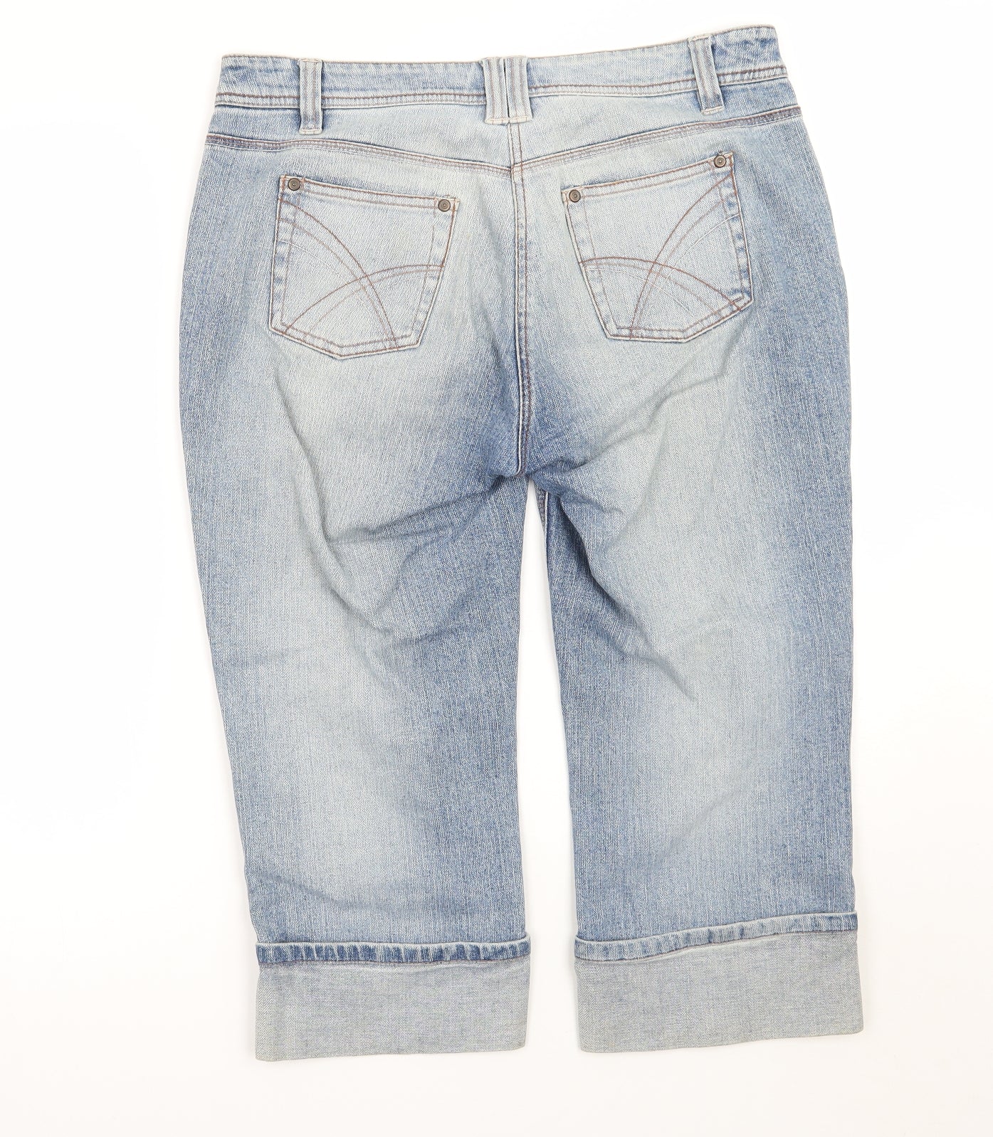 Dorothy Perkins Womens Blue   Cropped Jeans Size 12 L23 in