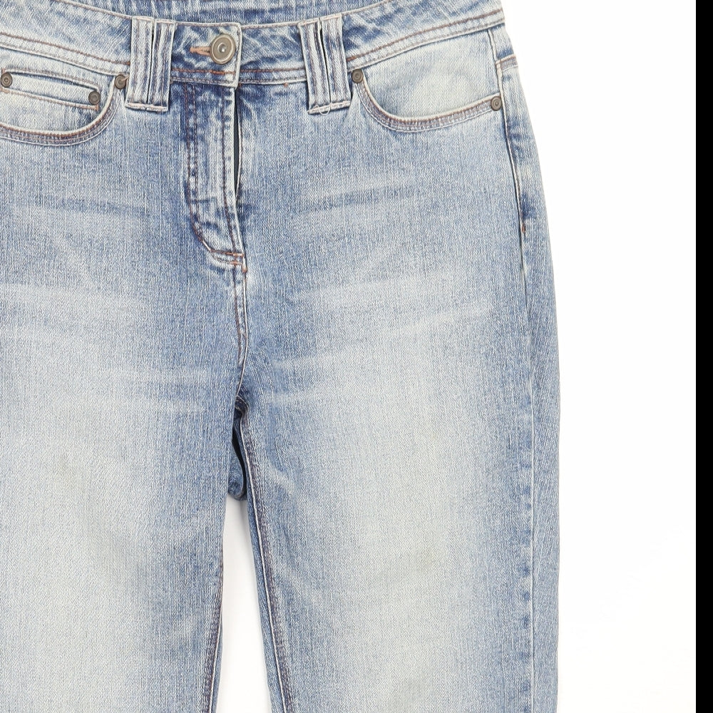 Dorothy Perkins Womens Blue   Cropped Jeans Size 12 L23 in