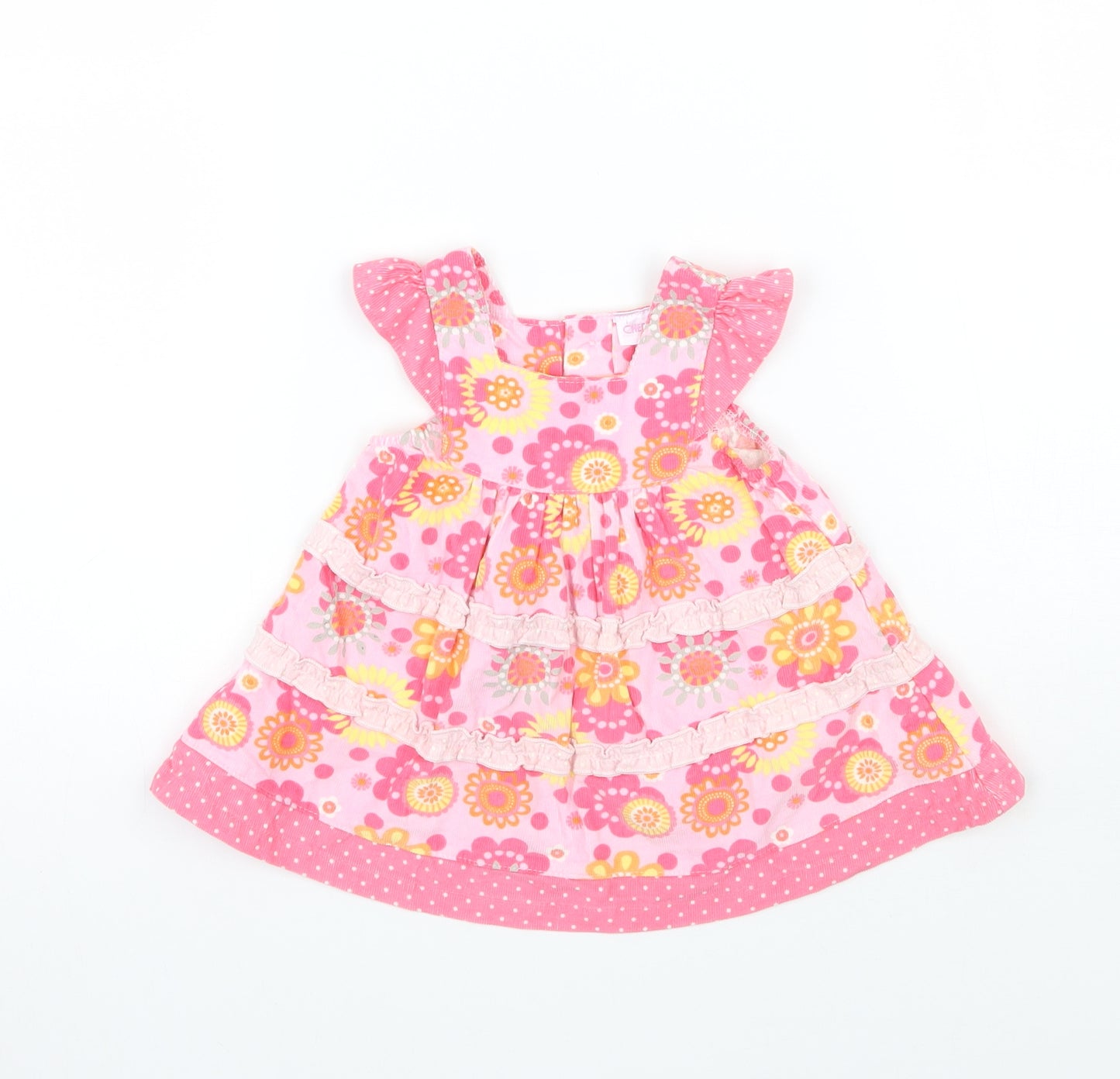 Cherokee Girls Pink Floral  A-Line  Size Newborn