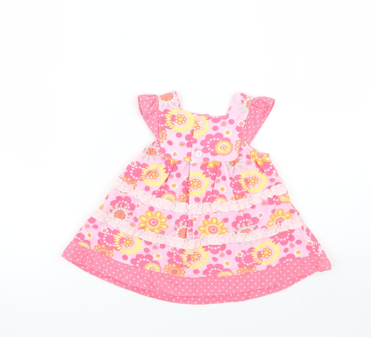Cherokee Girls Pink Floral  A-Line  Size Newborn
