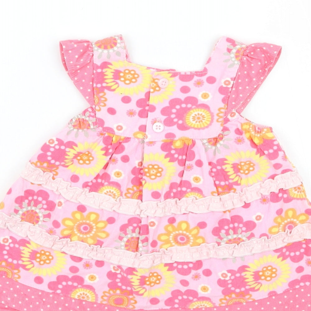 Cherokee Girls Pink Floral  A-Line  Size Newborn