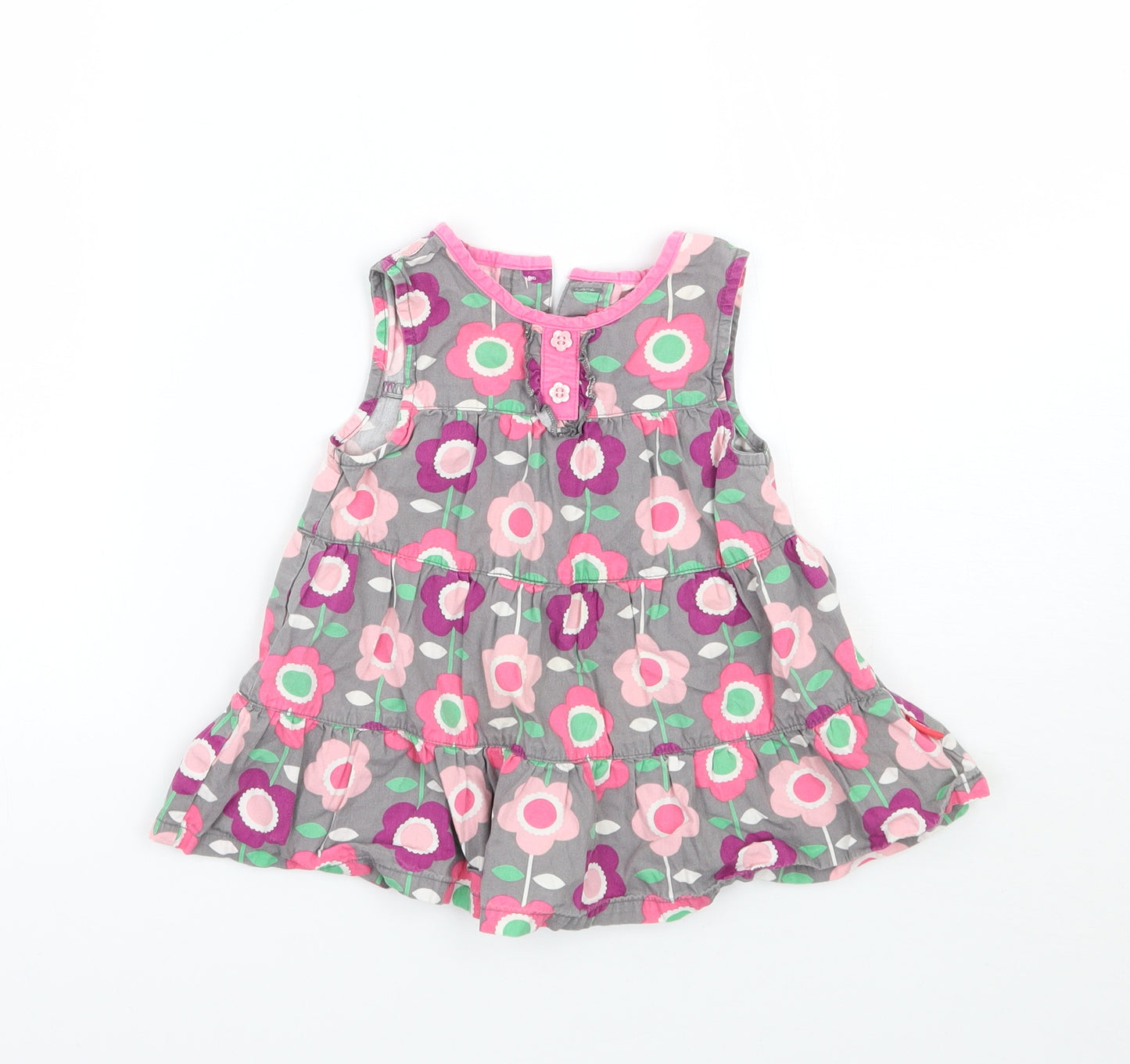 Debenhams Girls Pink Floral  A-Line  Size 3-6 Months