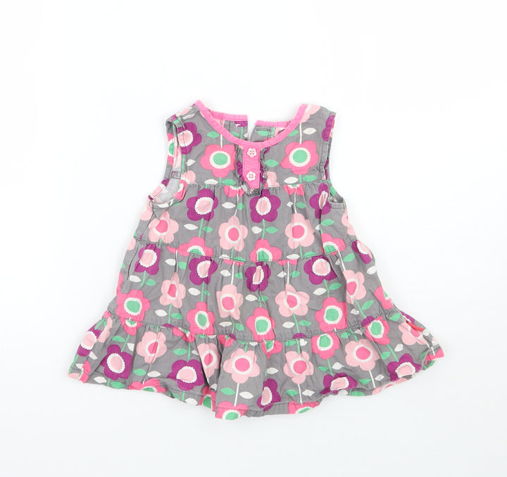 Debenhams Girls Pink Floral A-Line Size 3-6 Months