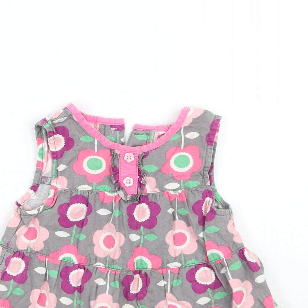 Debenhams Girls Pink Floral  A-Line  Size 3-6 Months