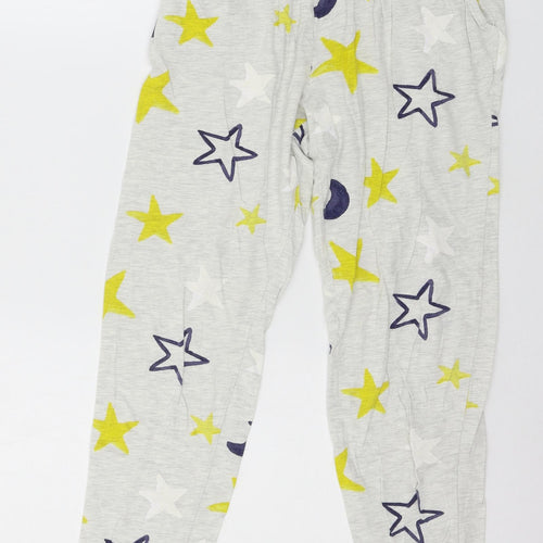 Preworn Womens Blue Geometric Jersey Capri Pyjama Pants Size S