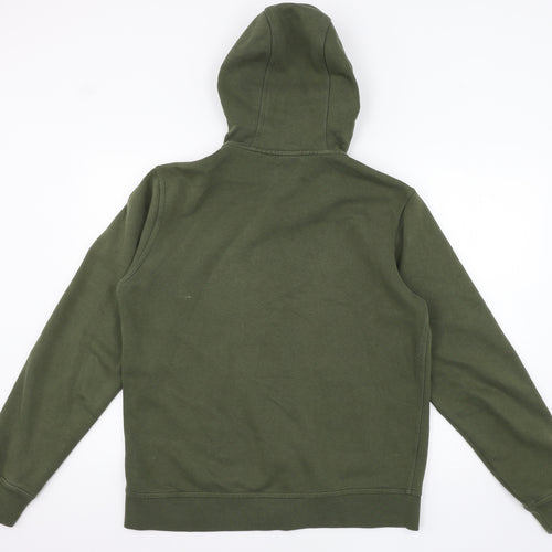 Nike Mens Green  Jersey Full Zip Hoodie Size L