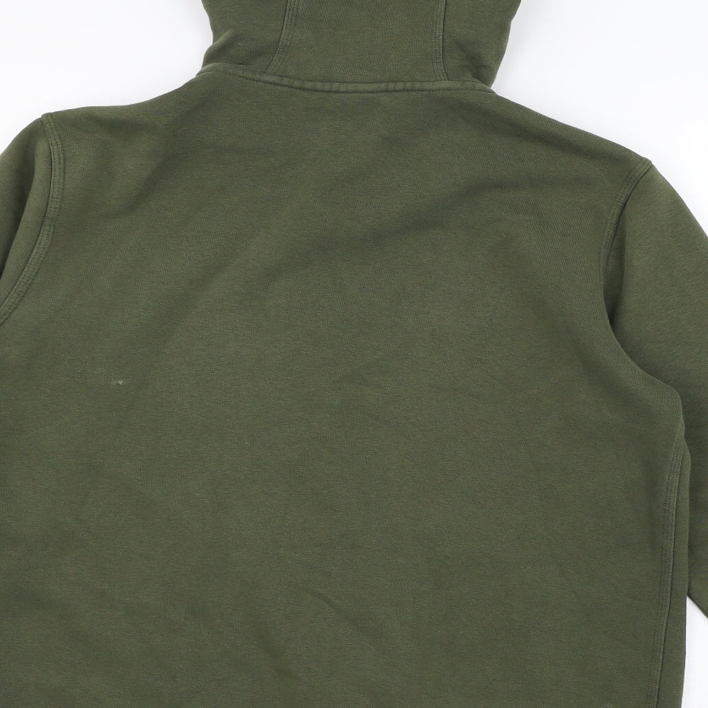 Nike Mens Green  Jersey Full Zip Hoodie Size L