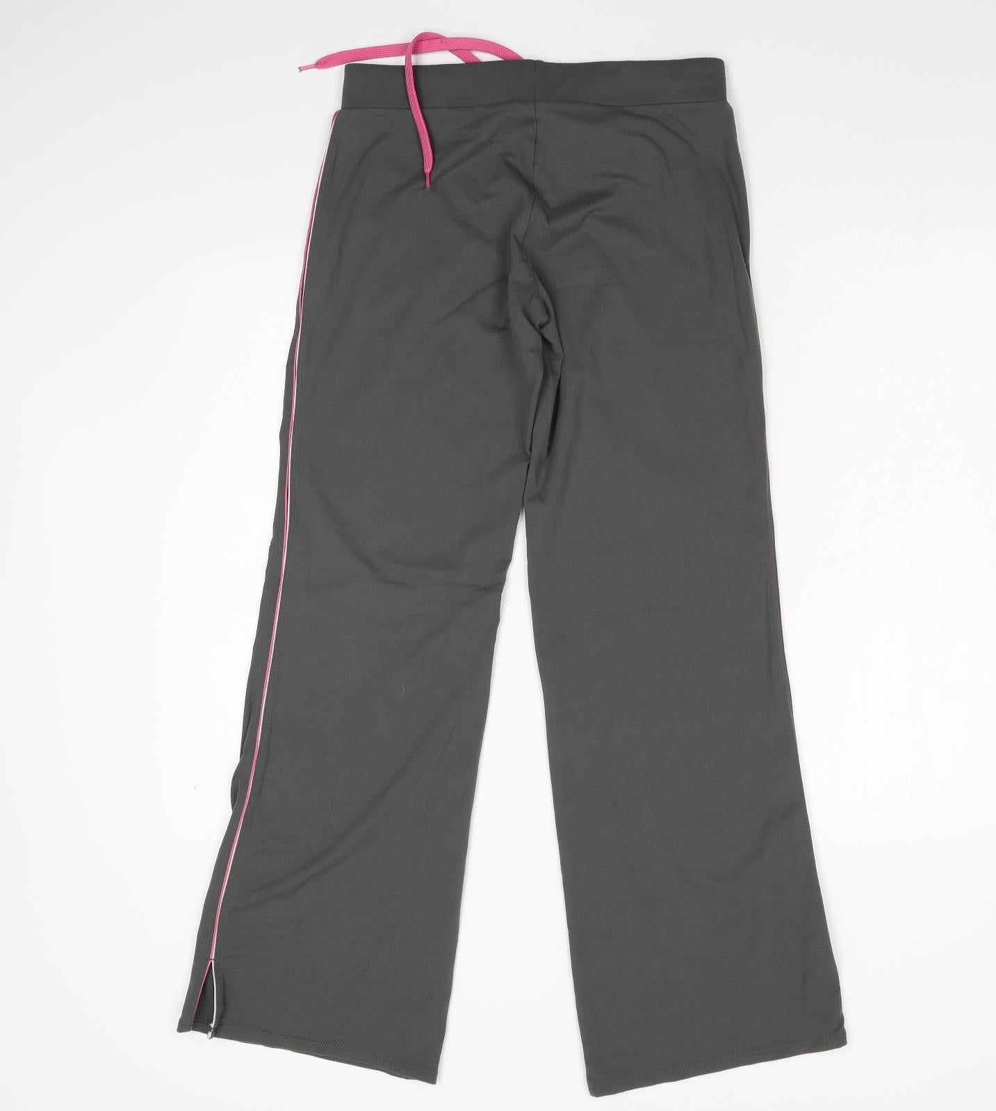 M&S Womens Grey   Track Pants Trousers Size 12 L30 in