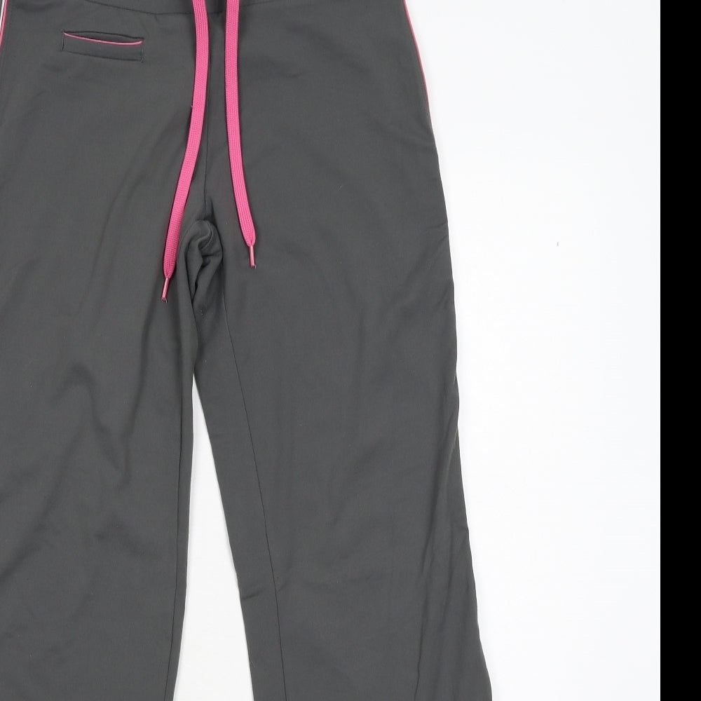 M&S Womens Grey   Track Pants Trousers Size 12 L30 in