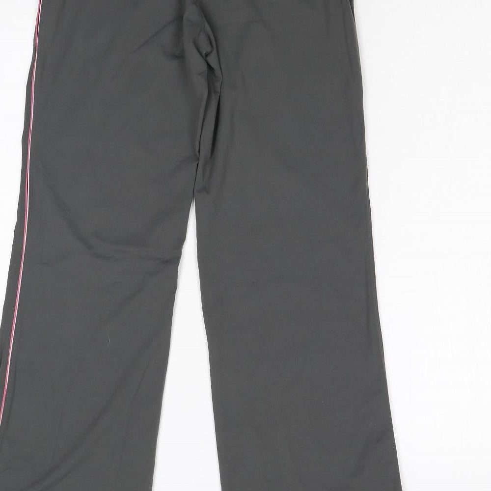 M&S Womens Grey   Track Pants Trousers Size 12 L30 in