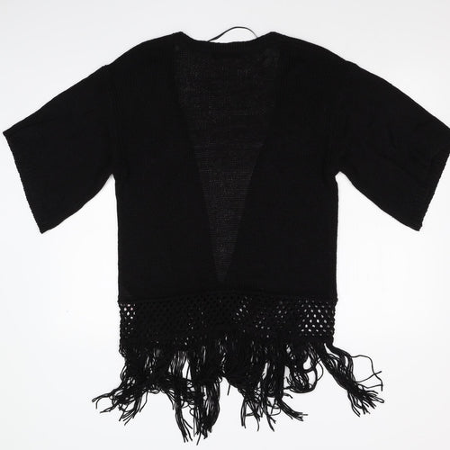 Primark Womens Black  Knit Cardigan Jumper Size XS