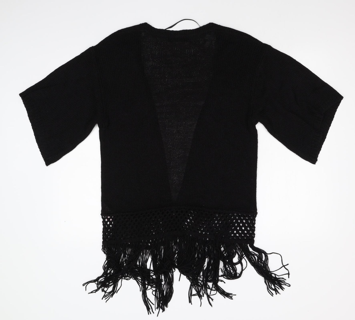 Primark Womens Black  Knit Cardigan Jumper Size XS