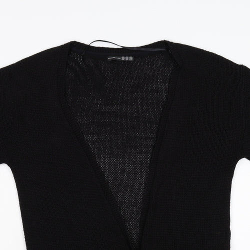 Primark Womens Black  Knit Cardigan Jumper Size XS