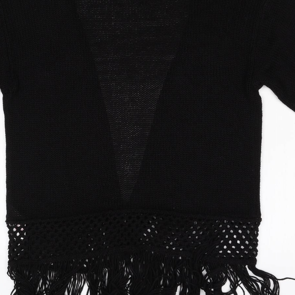 Primark Womens Black  Knit Cardigan Jumper Size XS