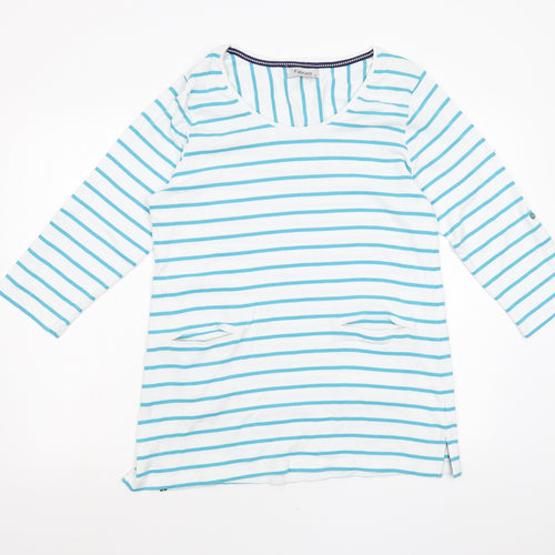 fABRIZIO Womens Multicoloured Striped  Basic T-Shirt Size 18