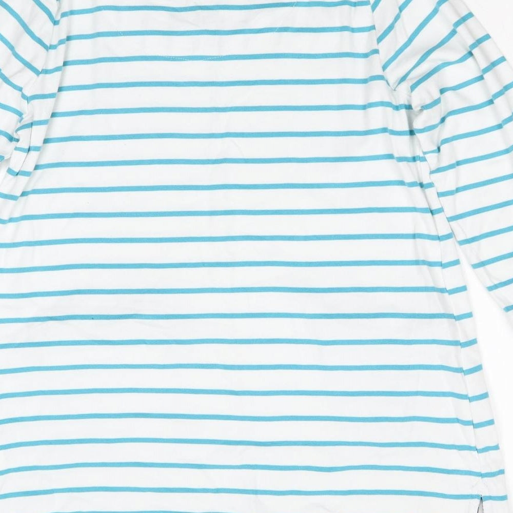fABRIZIO Womens Multicoloured Striped  Basic T-Shirt Size 18