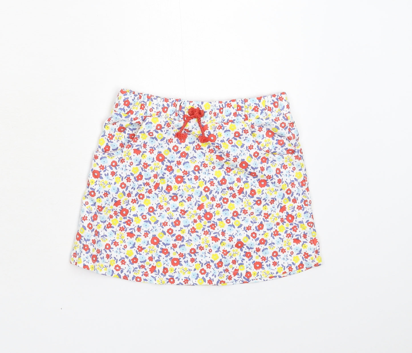 TU Girls Multicoloured Floral  A-Line Skirt Size 3-4 Years