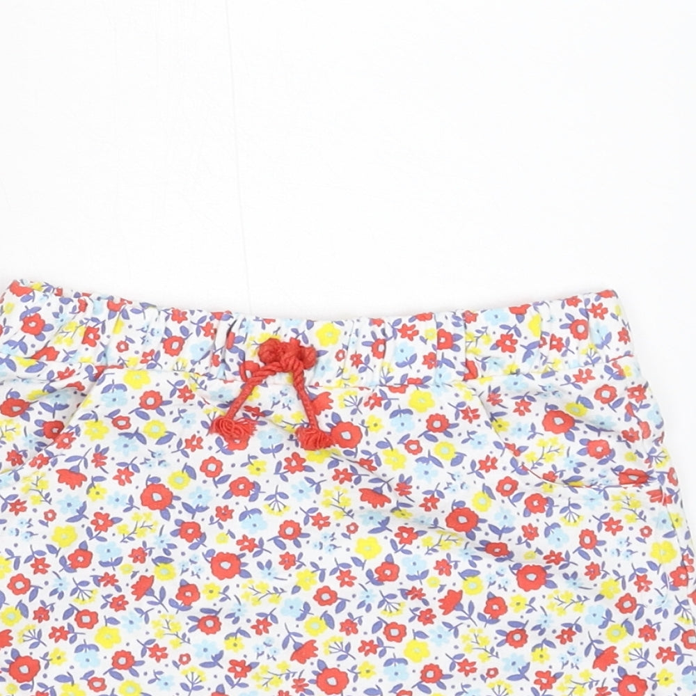 TU Girls Multicoloured Floral  A-Line Skirt Size 3-4 Years