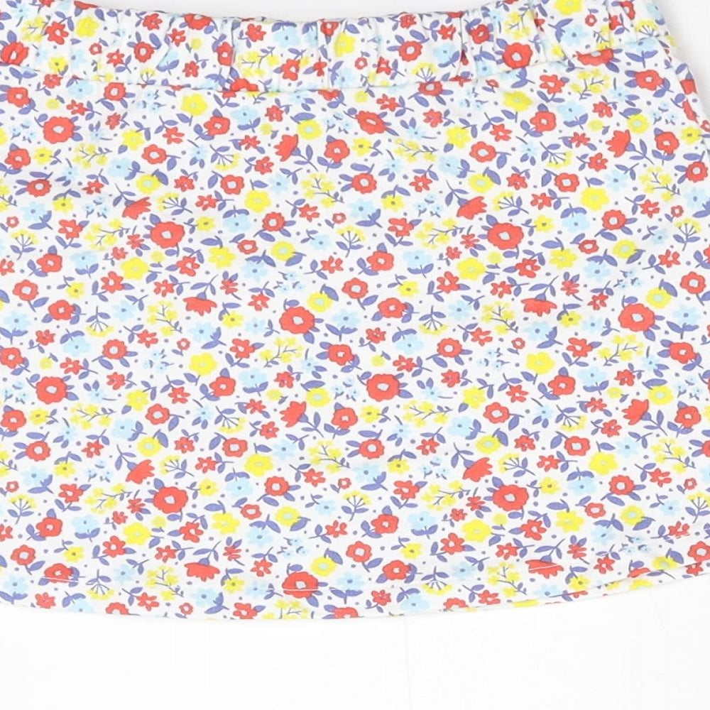 TU Girls Multicoloured Floral  A-Line Skirt Size 3-4 Years