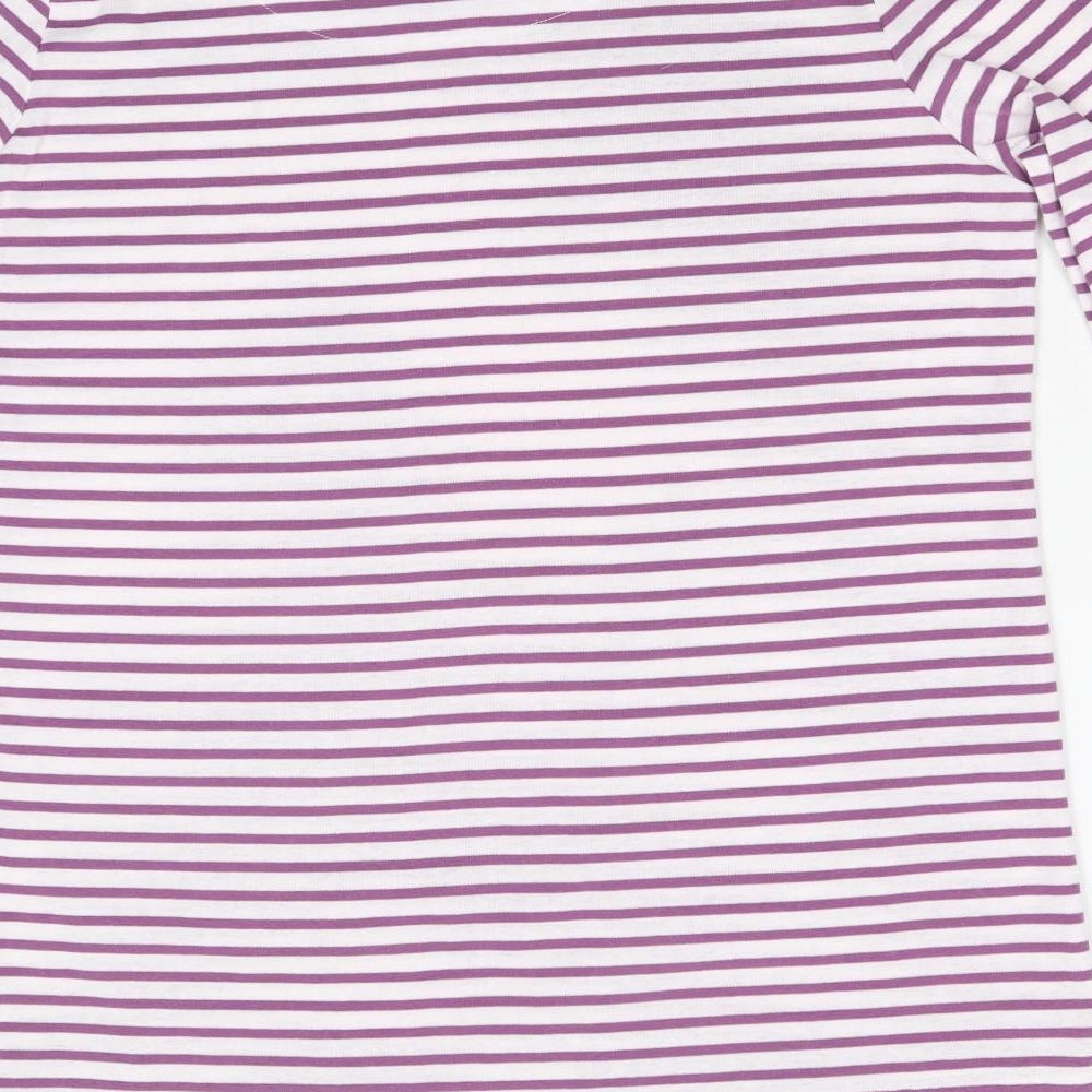 Just Elegance Womens Multicoloured Striped  Basic T-Shirt Size 20