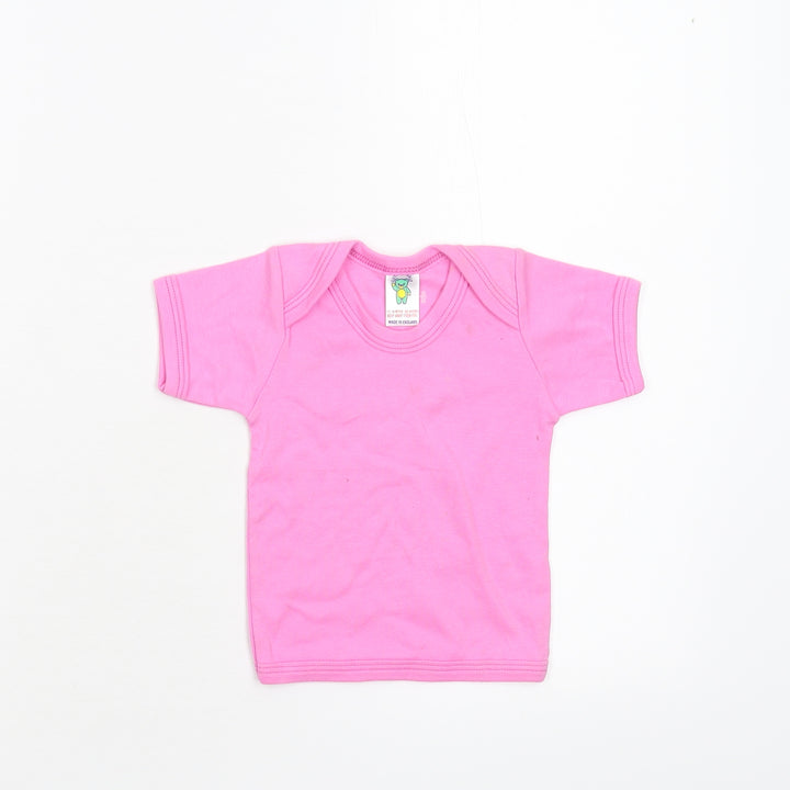 Cute & Cuddly Baby Pink Basic T-Shirt Size 12-18 Months