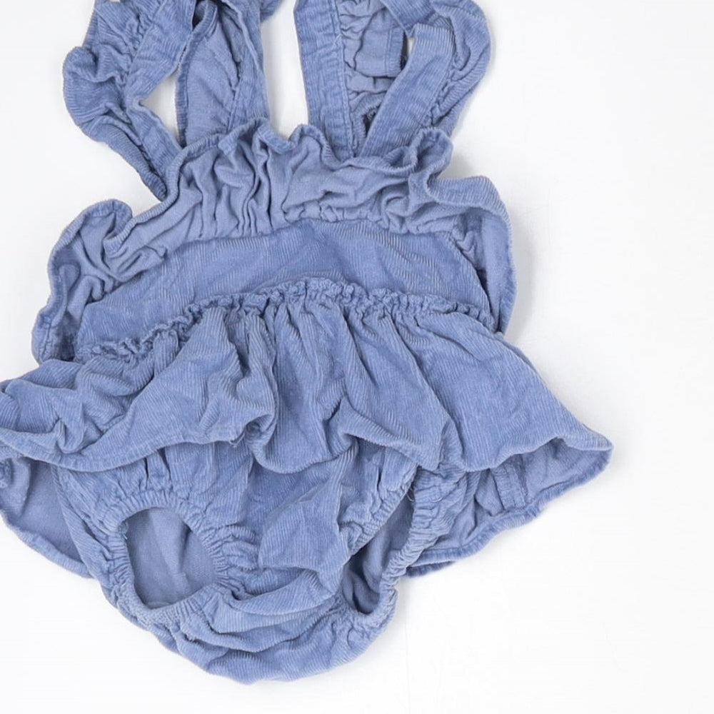 Matalan Baby Blue  Corduroy Romper One-Piece Size 3-6 Months