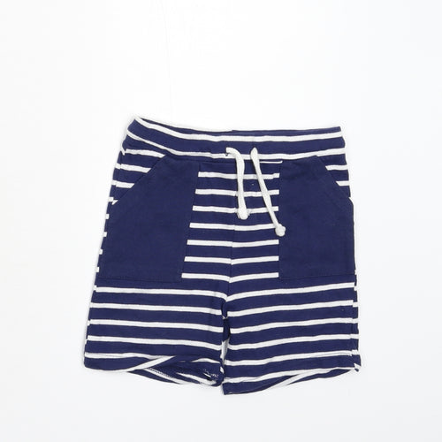 So Cute Girls Blue Striped  Utility Shorts Size 2-3 Years