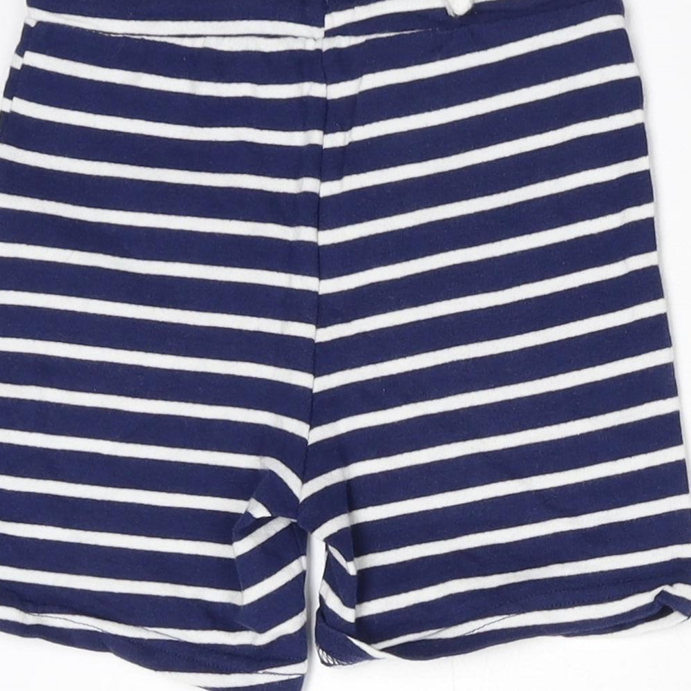 So Cute Girls Blue Striped  Utility Shorts Size 2-3 Years